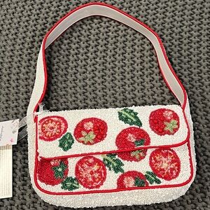 Viral Tomato Beaded Bag Made in India NWT